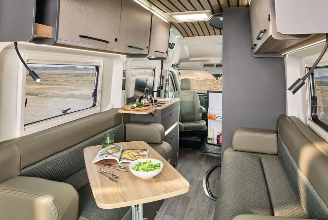 A long shot of the Bailey E62 Campervan