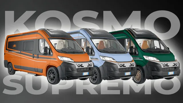 Three Kosmo Supremo camper vans